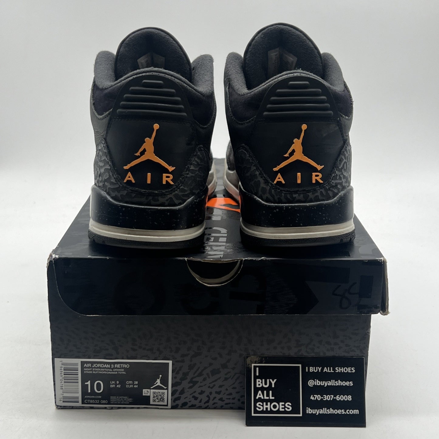 Size 10 - Air Jordan 3 Retro 2023 Mid Fear (CT8532-080)
