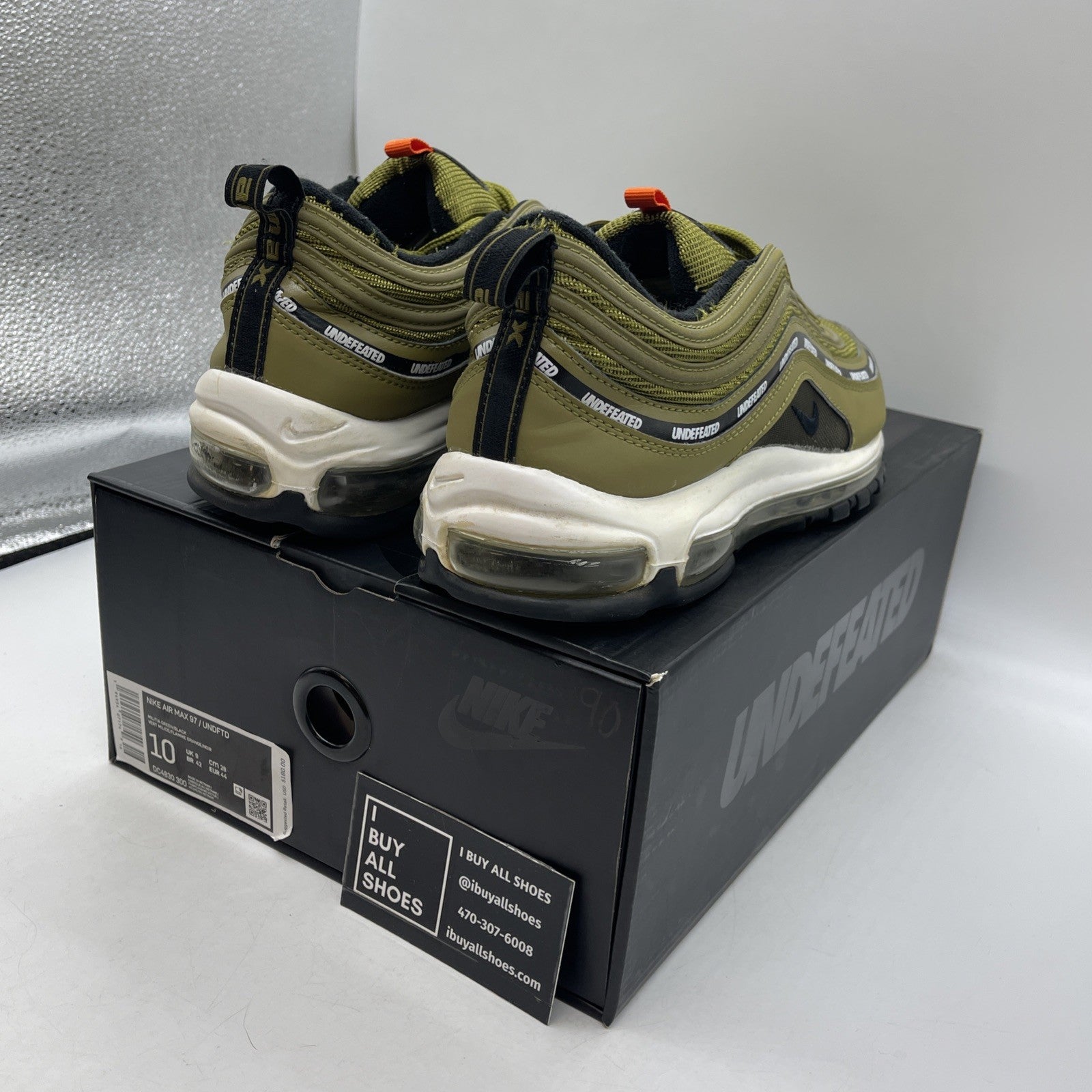 Size 10 - Nike Undefeated x Air Max 97 Militia Green (DC4830-300)