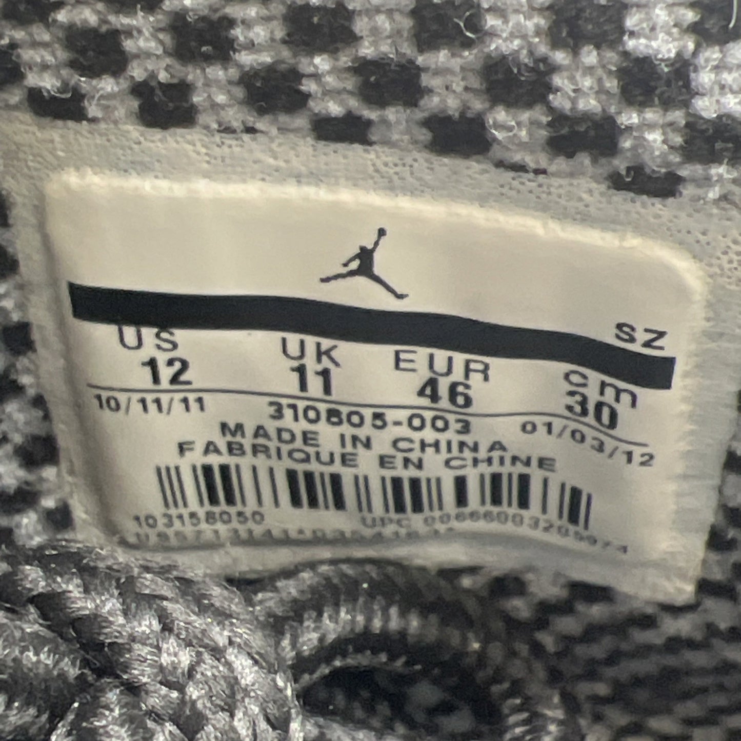 Size 12 - Air Jordan 10 Retro Stealth (310805-003)