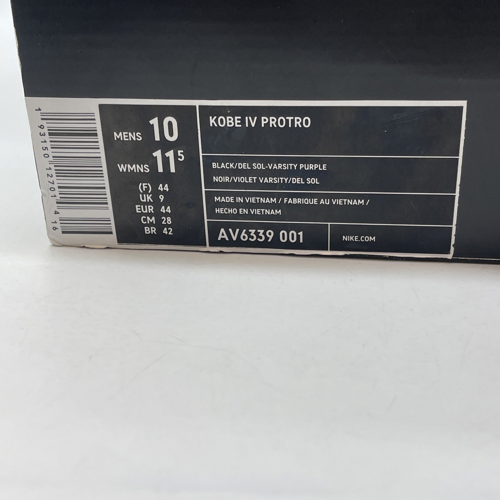 Size 10 - Nike Zoom Kobe 4 Protro 2019 Carpe Diem Suede Leather (AV6339-001)