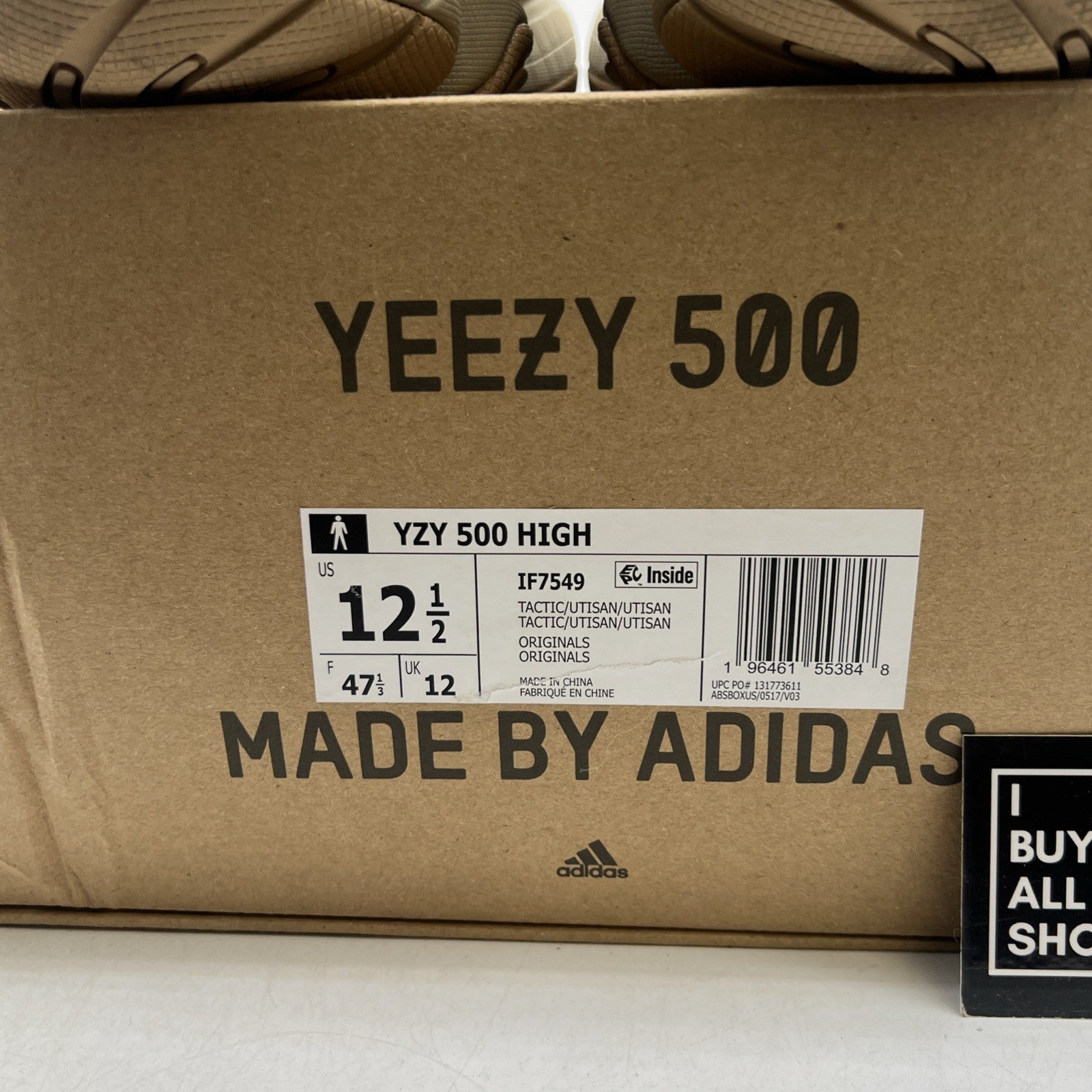 Size 12.5 - adidas Yeezy 500 Tactical High Sand (IF7549)