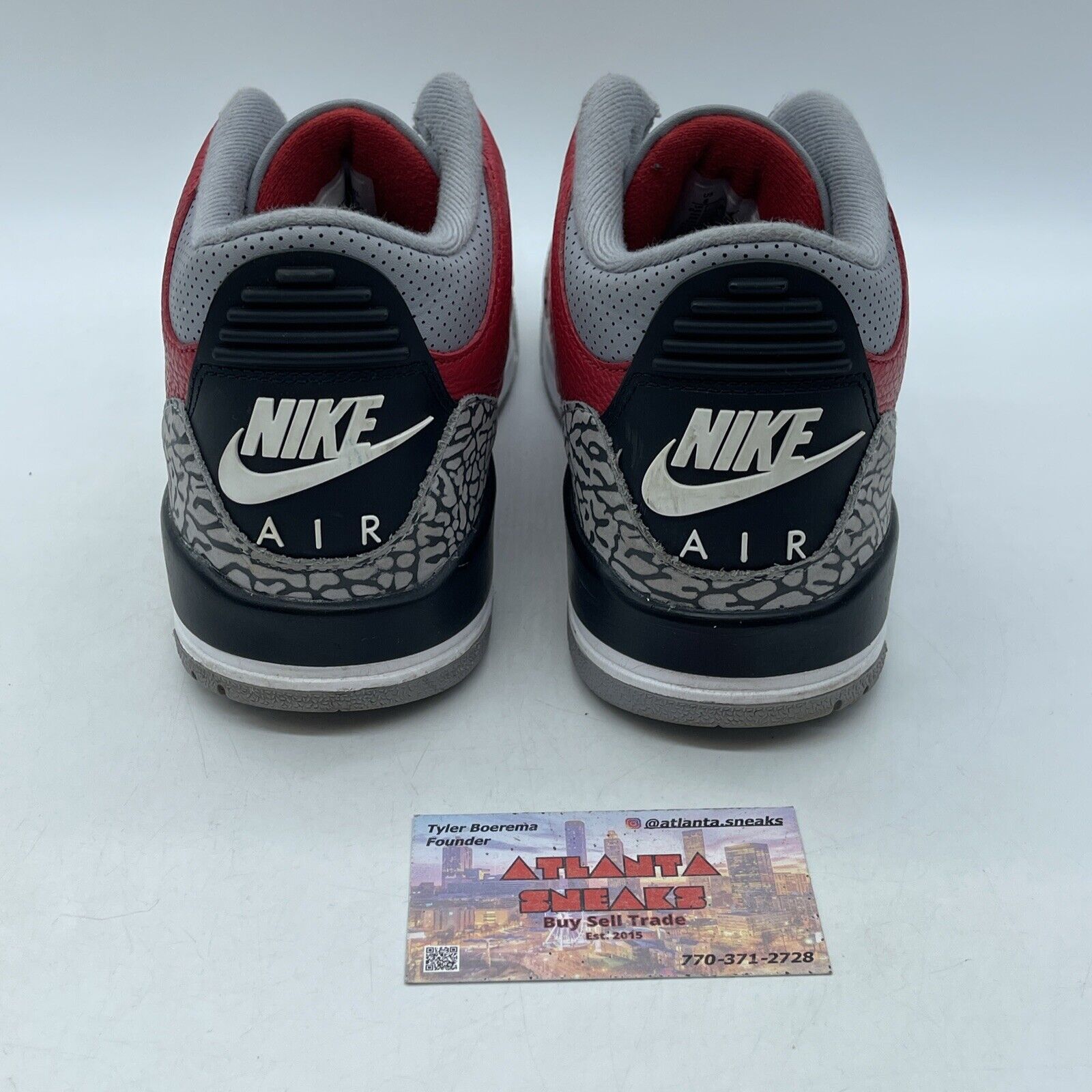 Size 8 - Jordan 3 Retro SE Mid Unite Grey Suede Black Red leather (CK5692-600)