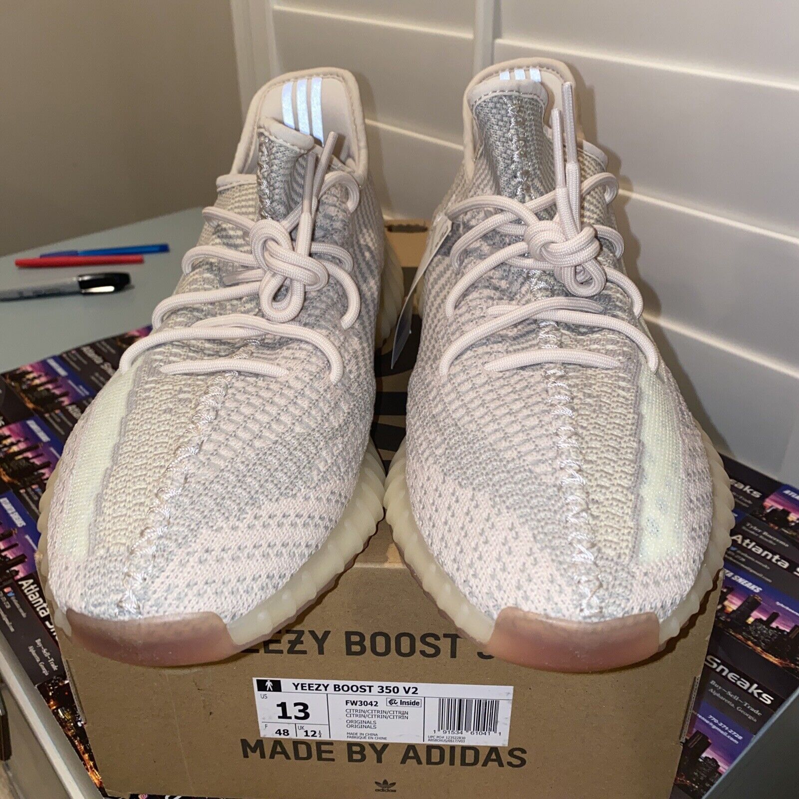 Size 13 - adidas Yeezy Boost 350 V2 Citrin Non-Reflective 2019