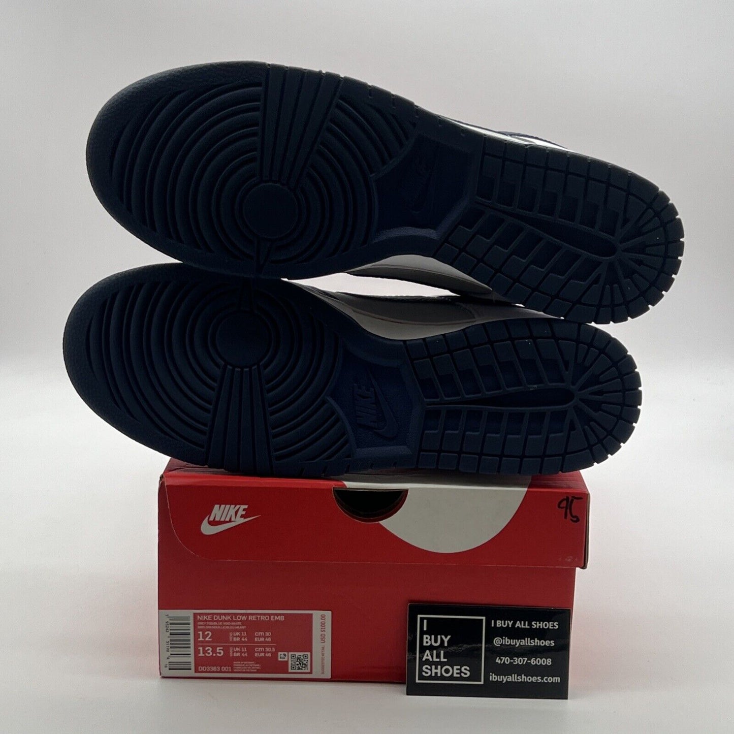 Size 12 - Nike NBA x Dunk EMB Low 75th Anniversary - Nets (DD3363-001)