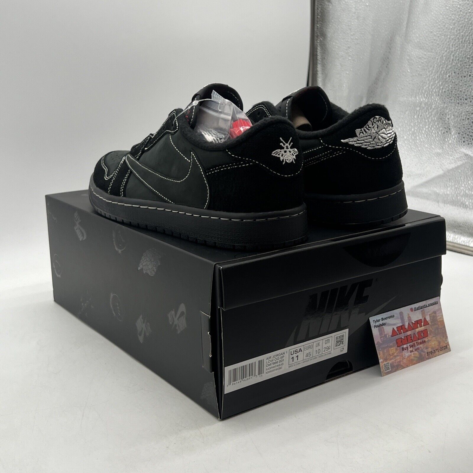 Size 11 - Jordan 1 Retro Low OG SP x Travis Scott Black Phantom (DM7866-001)