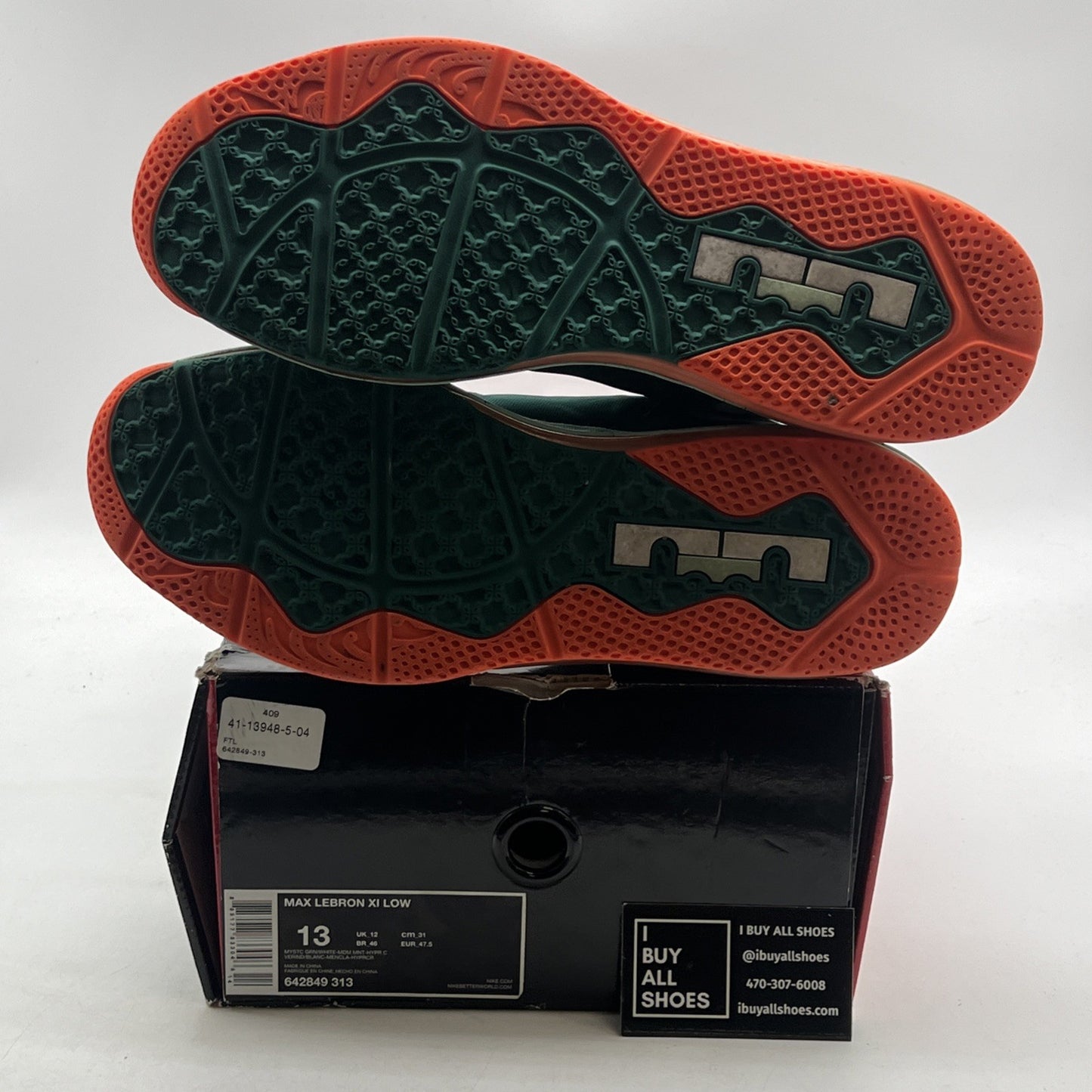 Size 13 - Nike Max LeBron 11 Low Biscayne (642849-313)