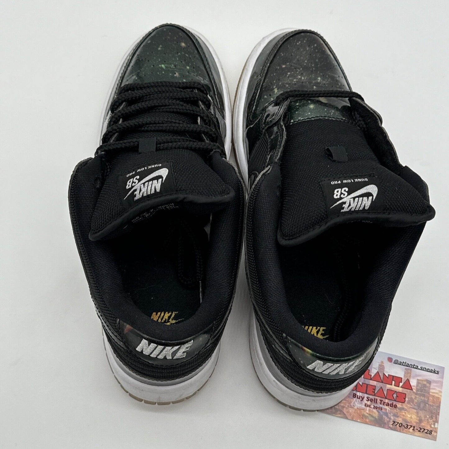 Size 9 - Nike SB Dunk Low TRD QS Galaxy 2017 Green Black Icy Soles Reflect