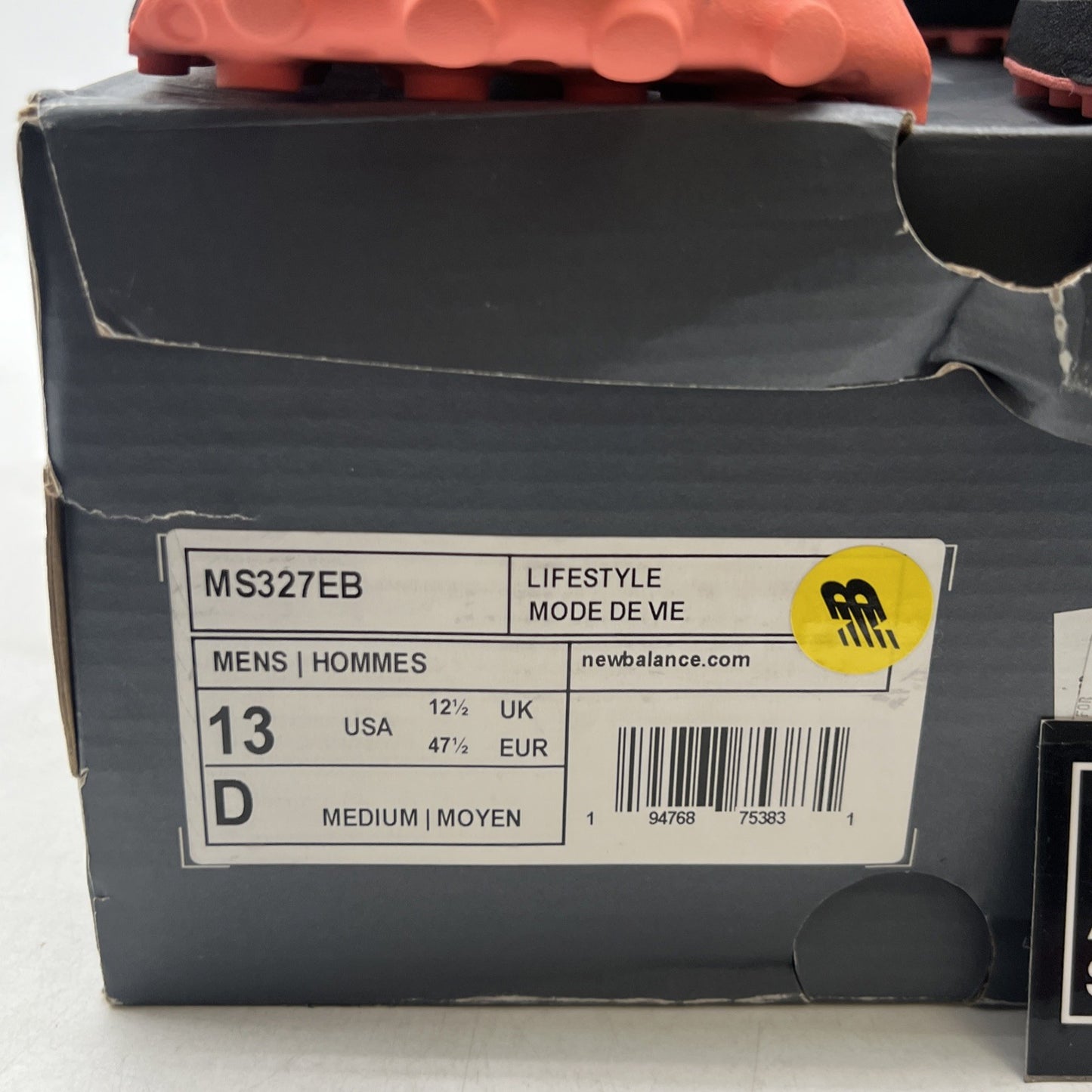 Size 13 - New Balance 327 Miami Nights (MS327EB)