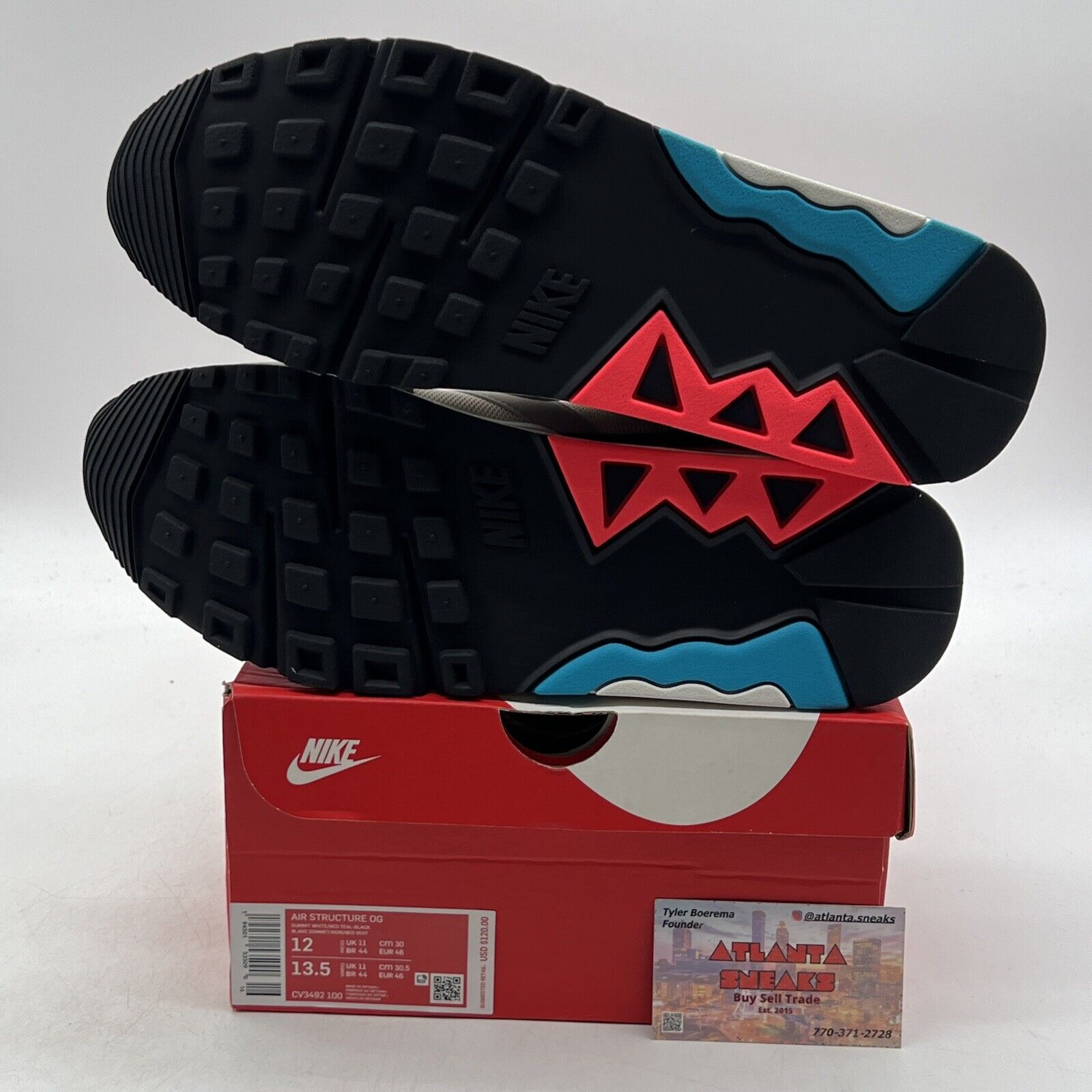 Size 12 - Nike Air Structure Triax 91 OG 2021 Neo Teal (CV3492-100)