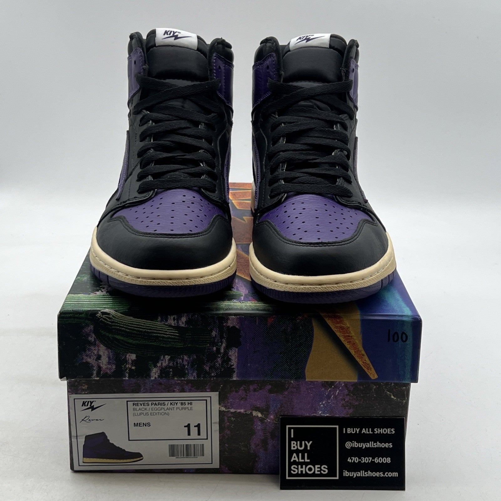 Size 11 - Air Kiy 85 Hi  Reeves Paris Lupus Awareness