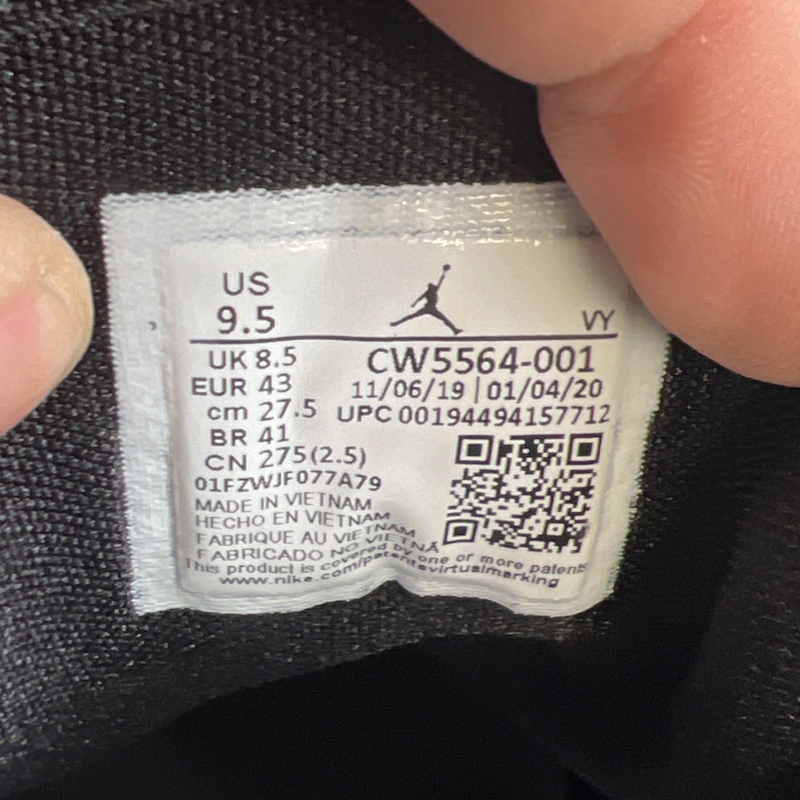 Size 9.5 - Air Jordan 1 Low Spray Paint (CW5564-001)