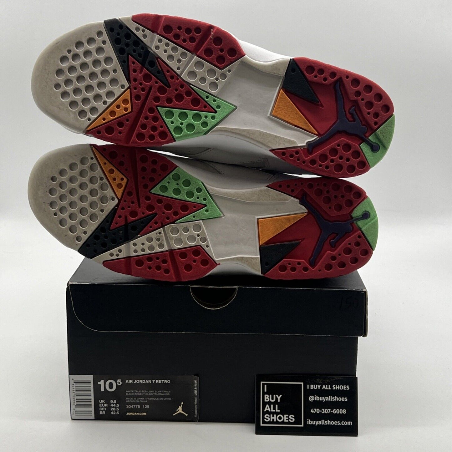 Size 10.5 - Air Jordan 7 Retro 2015 Hare (304775-125)