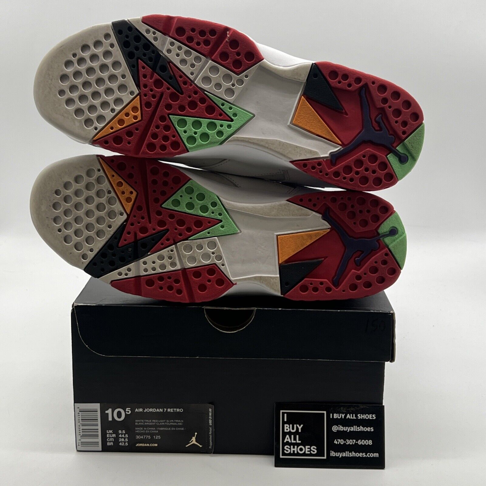 Size 10.5 - Air Jordan 7 Retro 2015 Hare (304775-125)