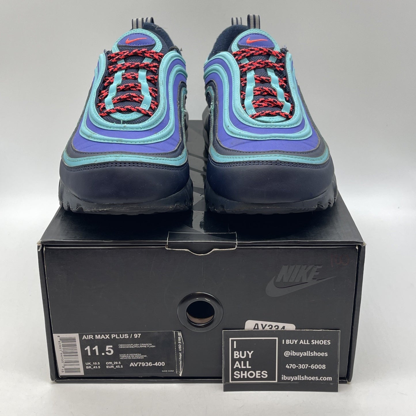 Size 11.5 - Nike Air Max Plus/97 Discover Your Air Blue Black (AV7936-400)