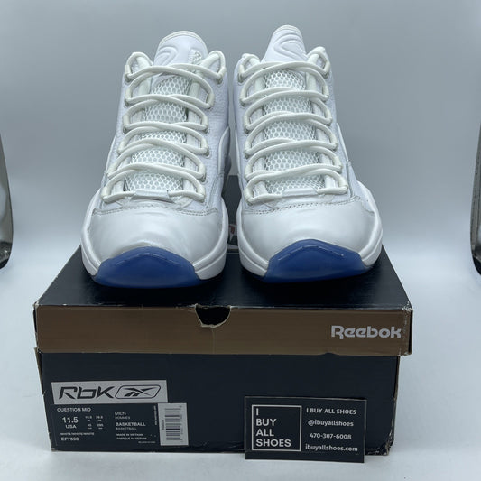 Size 11.5 - Reebok Question Mid Blue Sole (EF7598)