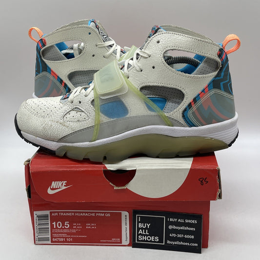 Size 10.5 - Nike Air Trainer Huarache Premium White Leather (647591-101)