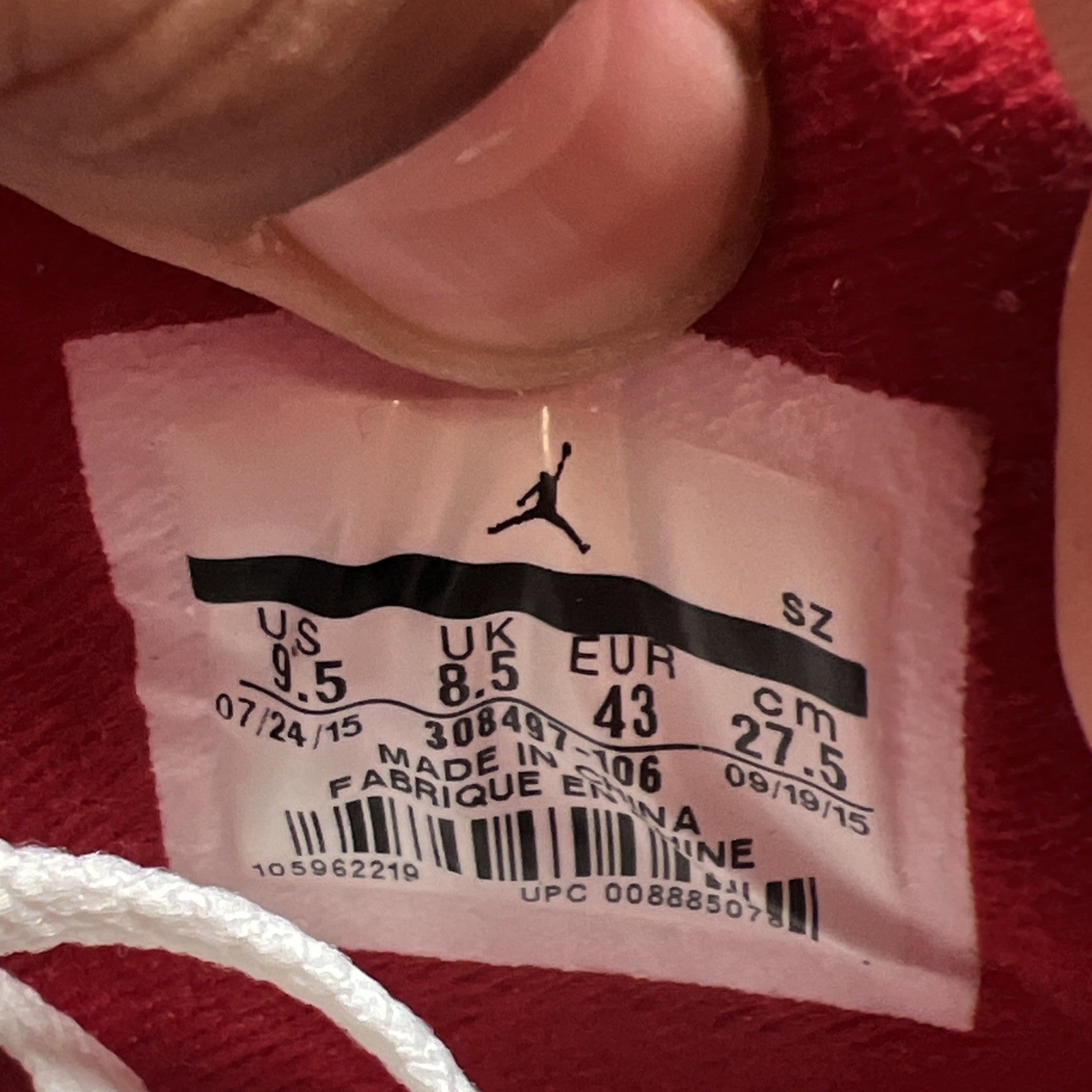 Size 9.5 - Air Jordan 4 Retro alternate 89 2016 (308497-106)