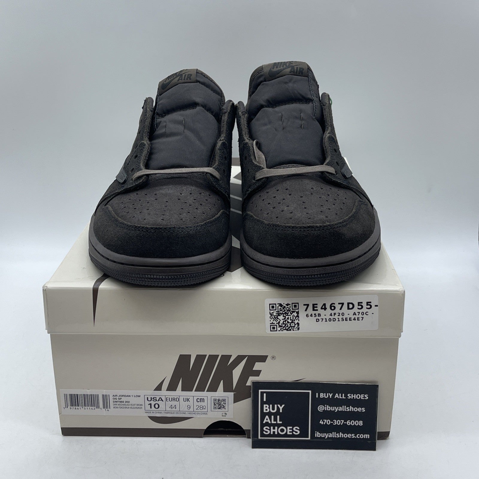 Size 10 - Travis Scott x Air Jordan 1 Retro OG SP Low Velvet Brown (DM7866-202)