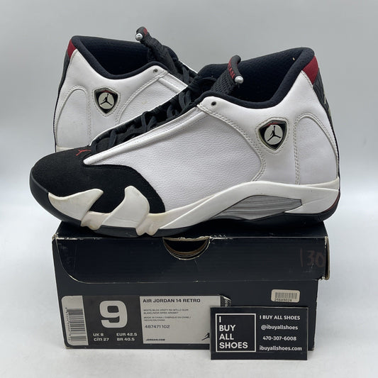 Size 9 - Air Jordan 14 Retro 2014 Black Toe (487471-102)