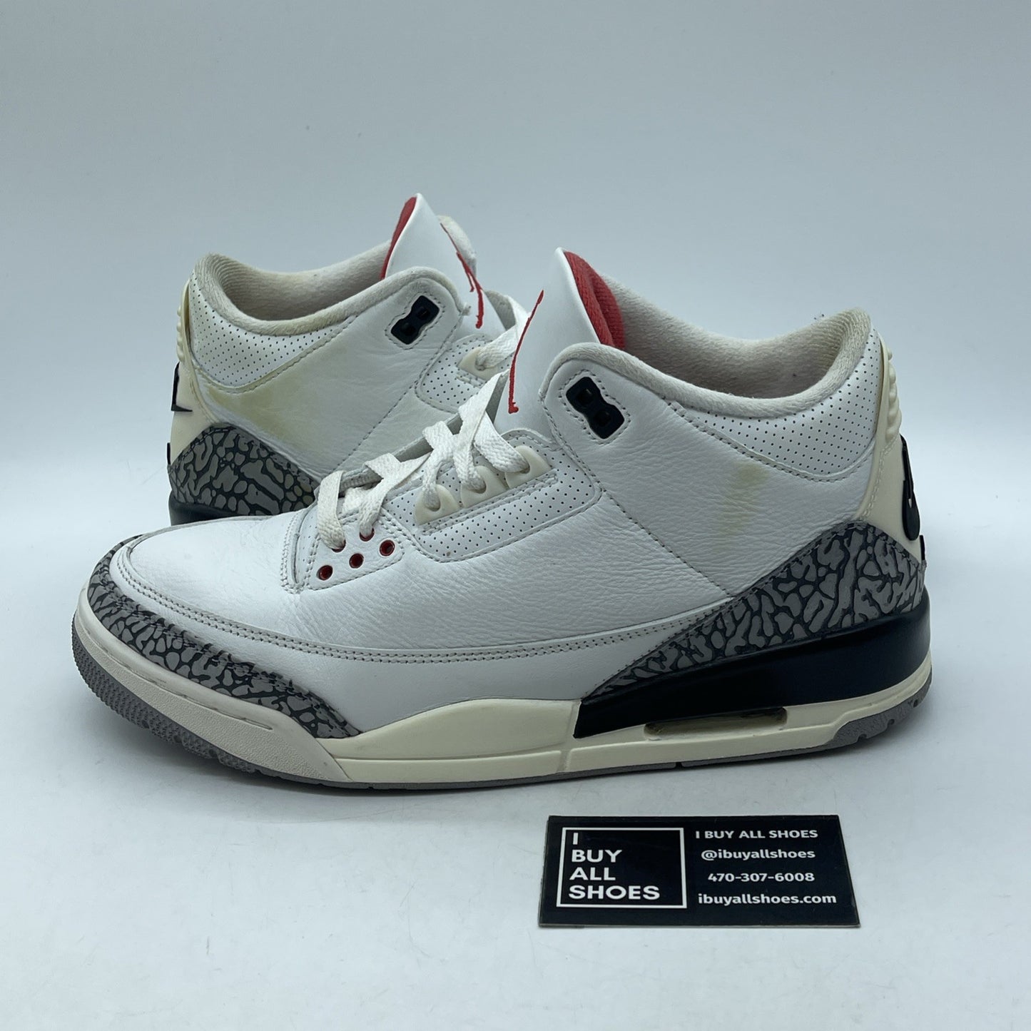 Size 10 - Jordan 3 Retro Mid White Cement Reimagined Leather Suede (DN3707-100)