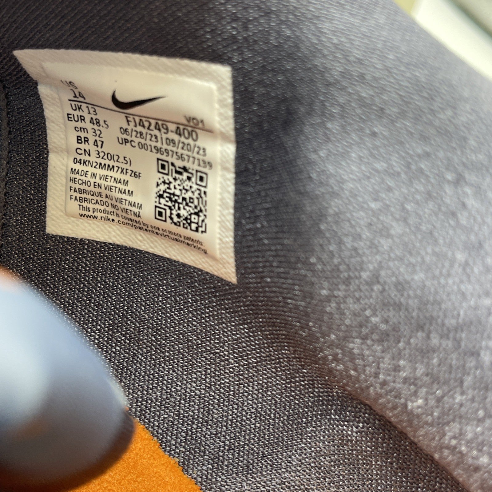 Size 14 - Nike Book 1 Mirage V2 Translucent Outsole Blue Suede (FJ4249-400)