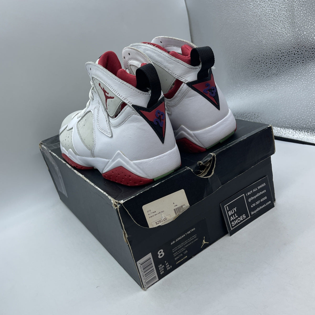 Size 8 - Air Jordan 7 Retro 2015 Hare (304775-125)