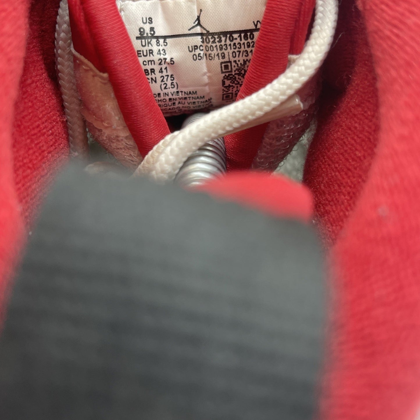 Size 9.5 - Air Jordan 9 Retro Gym Red White Black Leather (302370-160)