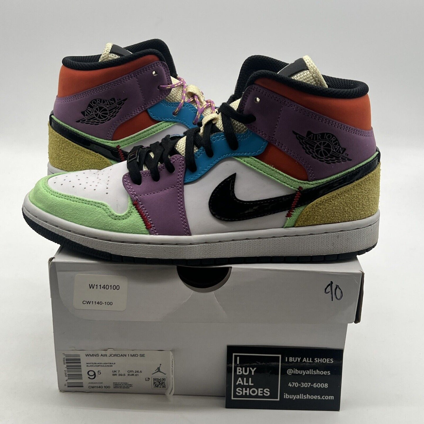 Size 9.5 - Air Jordan 1 SE Mid Lightbulb W (CW1140-100)