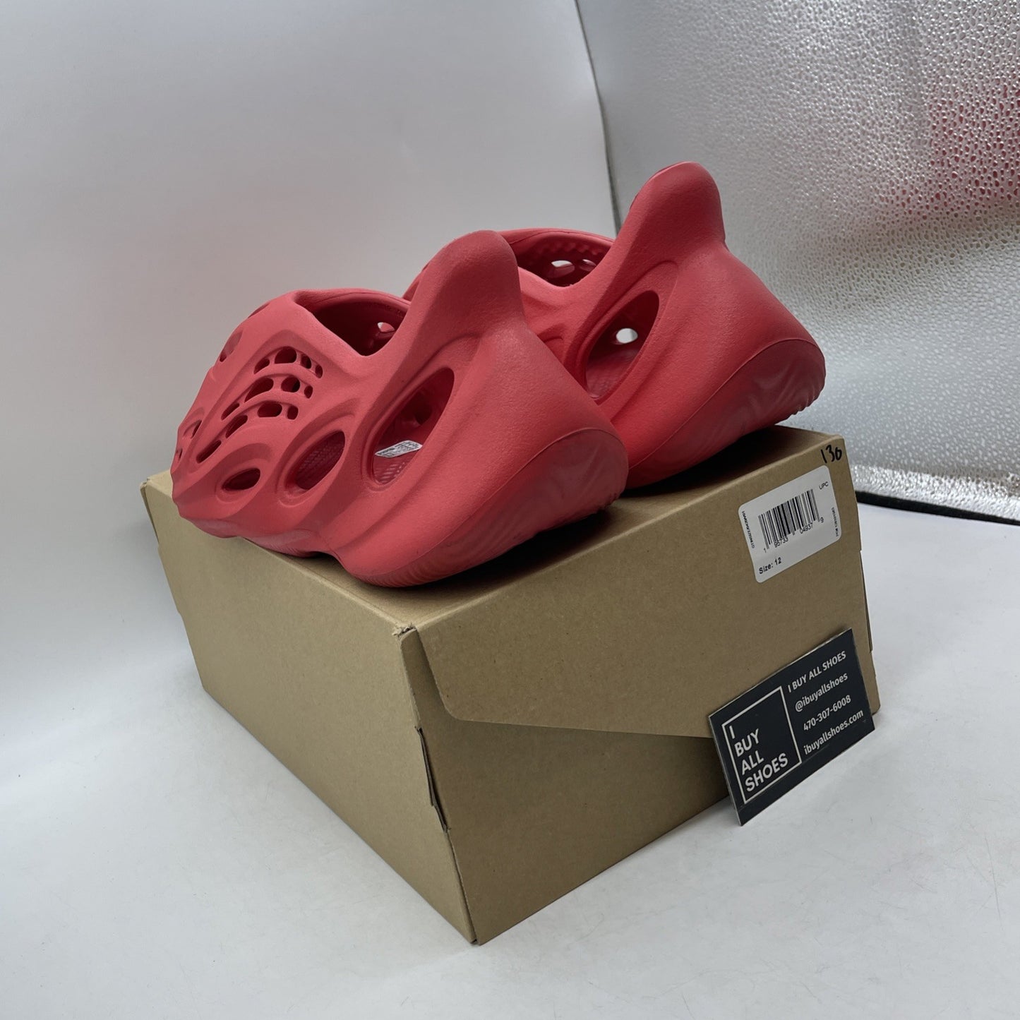 Size 12 - adidas Yeezy Foam Runner Vermillion (GW3355)
