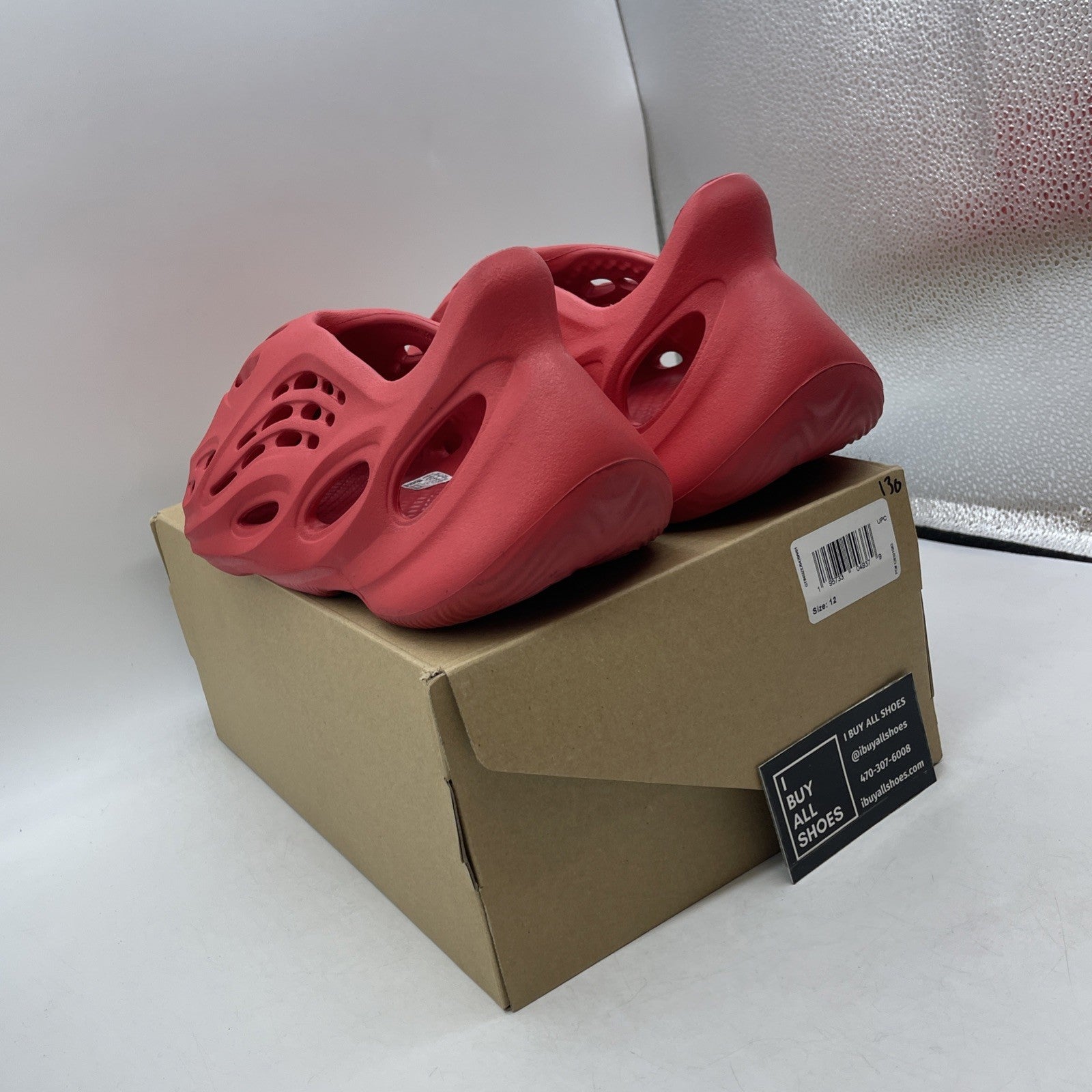 Size 12 - adidas Yeezy Foam Runner Vermillion (GW3355)
