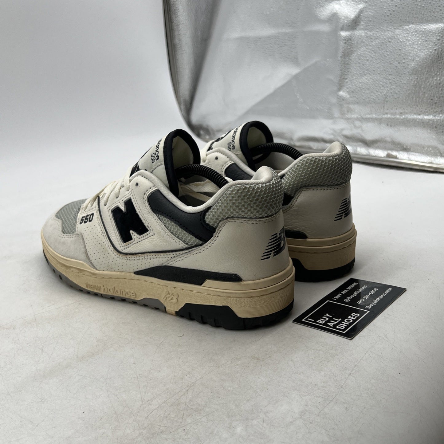 Size 11 - New Balance 550 Sea Salt Pack - Black (BB550CPC)