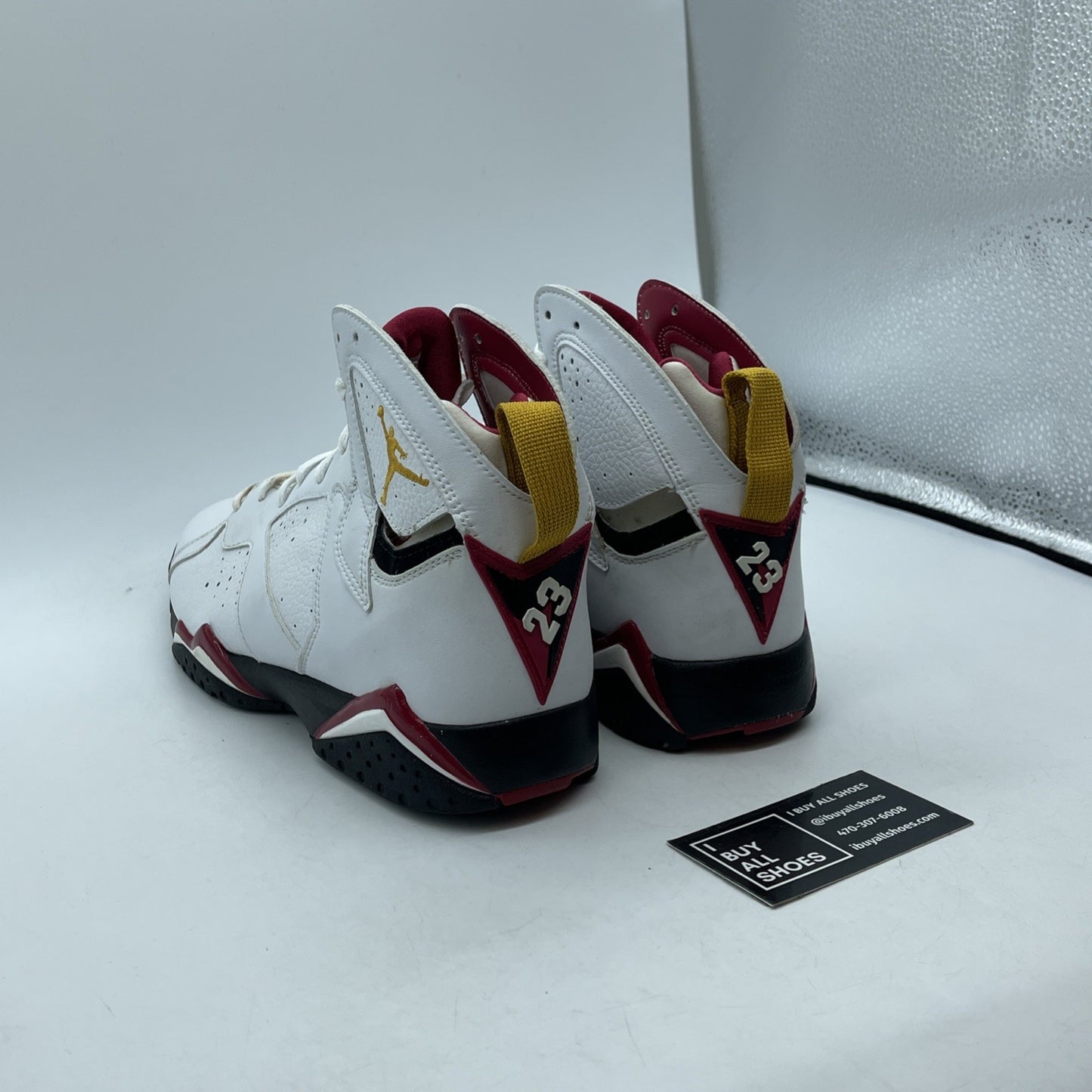 Size 9 - Air Jordan 7 Retro 2006 Cardinal White Black Leather (304775-101)