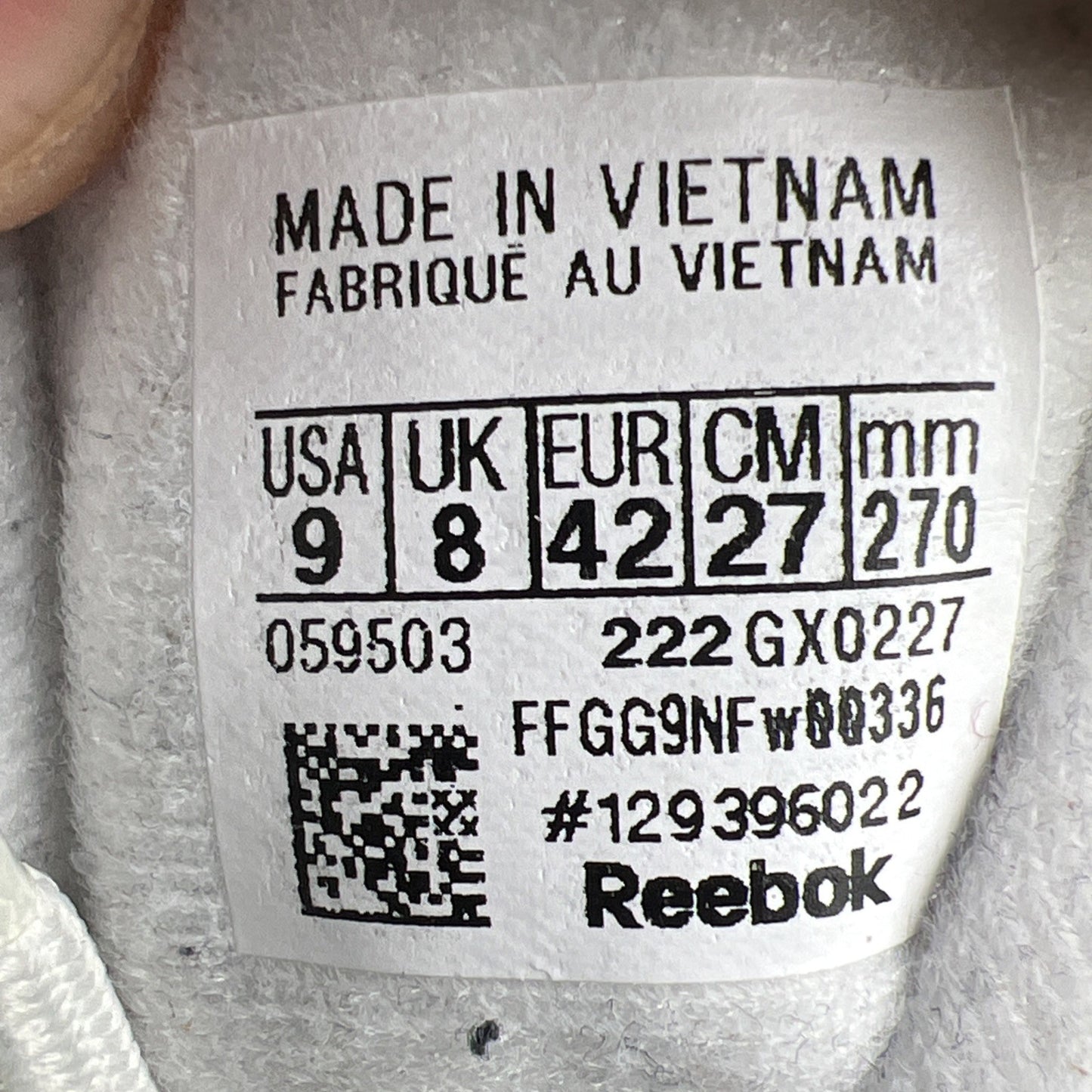 Size 9 - Reebok Question 2022 Mid Blue Toe (GX0227)
