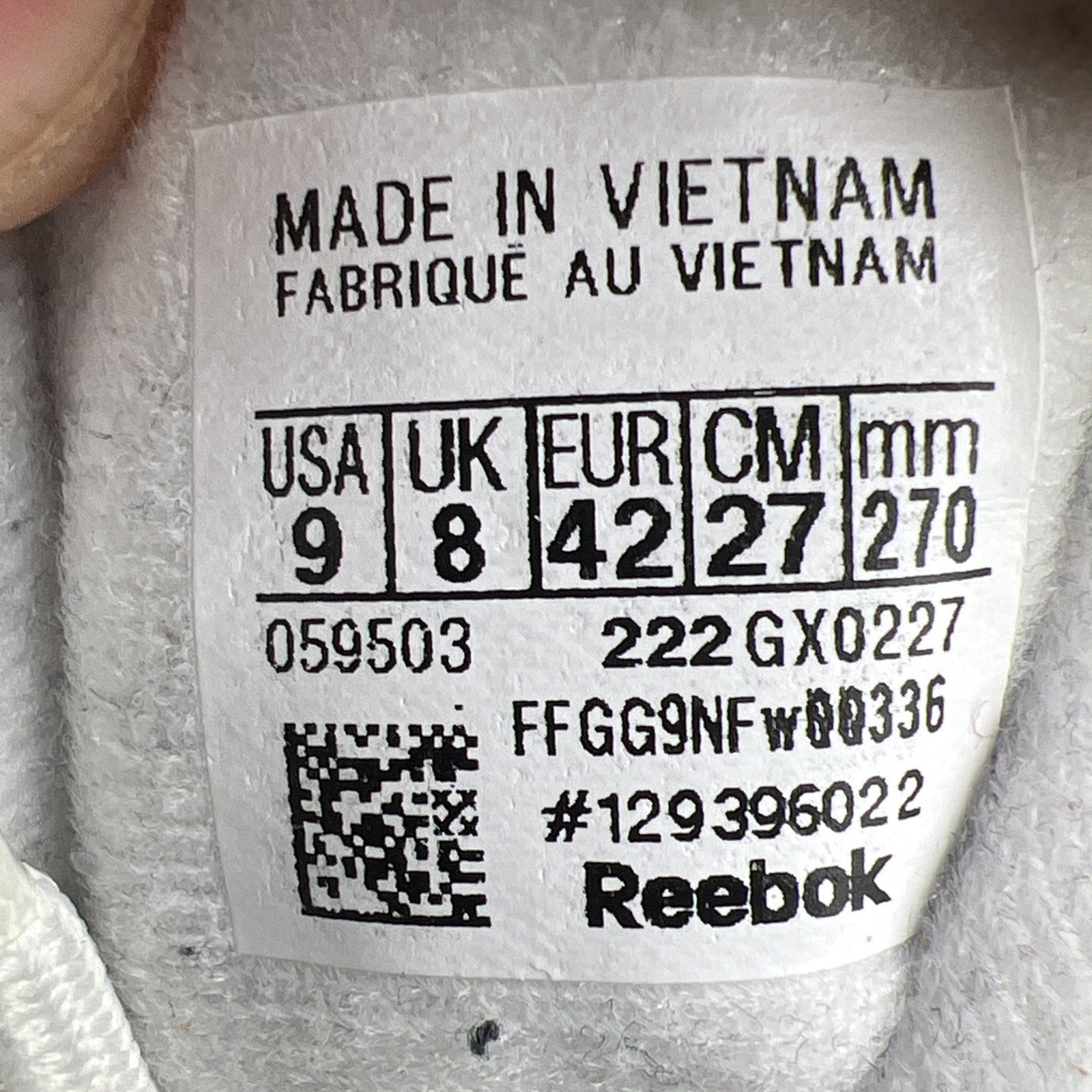 Size 9 - Reebok Question 2022 Mid Blue Toe (GX0227)