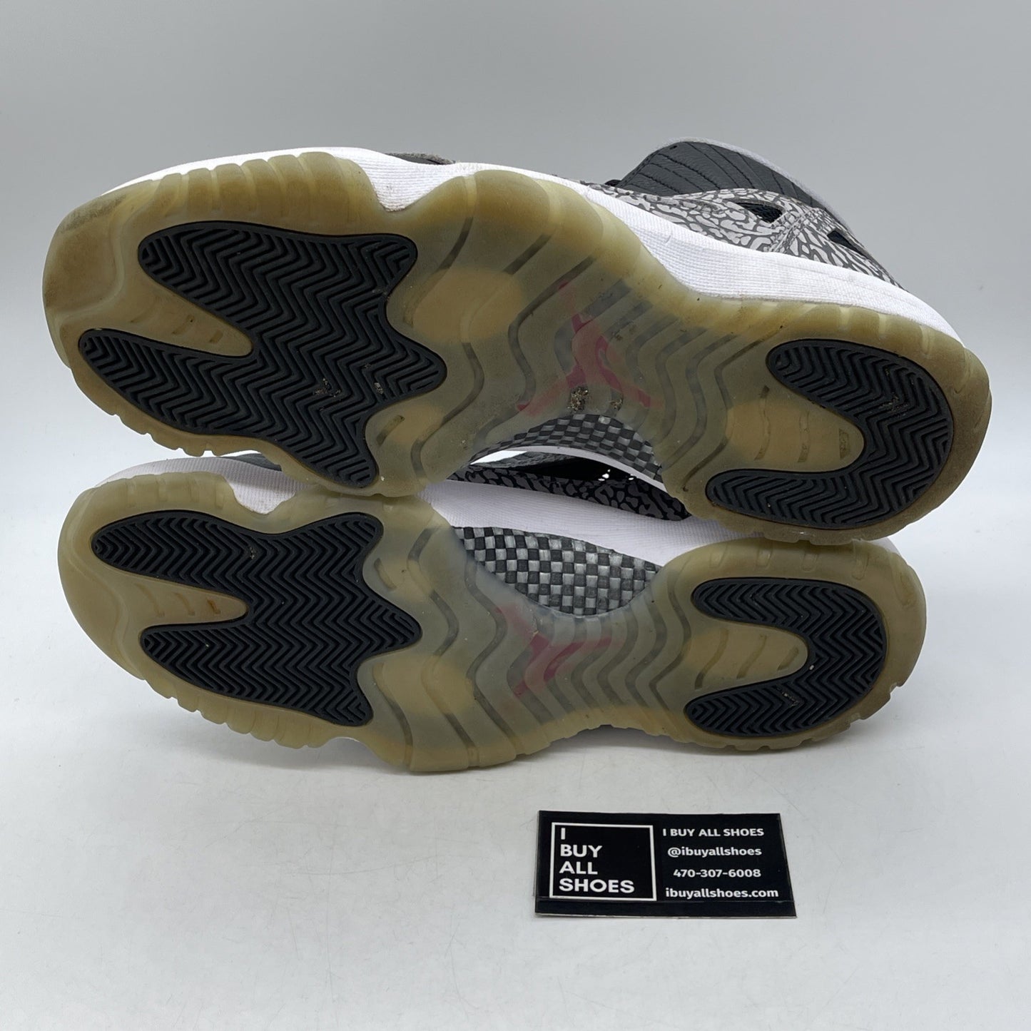 Size 13 - Air Jordan 11 Retro IE Low Black Cement Suede Leather (919712-006)