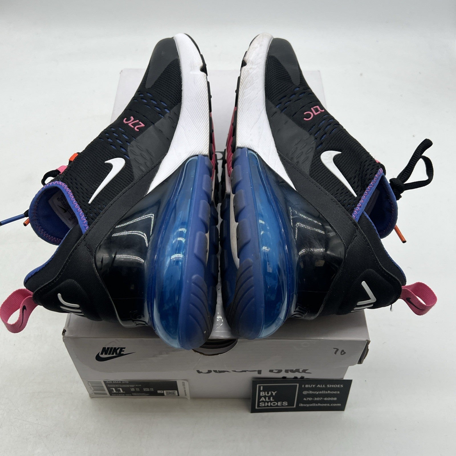 Size 11 - Nike Air Max 270 Black Astronomy Blue (DC1858-001)
