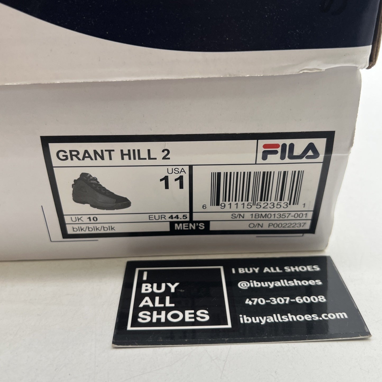 Size 11 - FILA 96 TRIPLE BLACK (1BM01357-001)