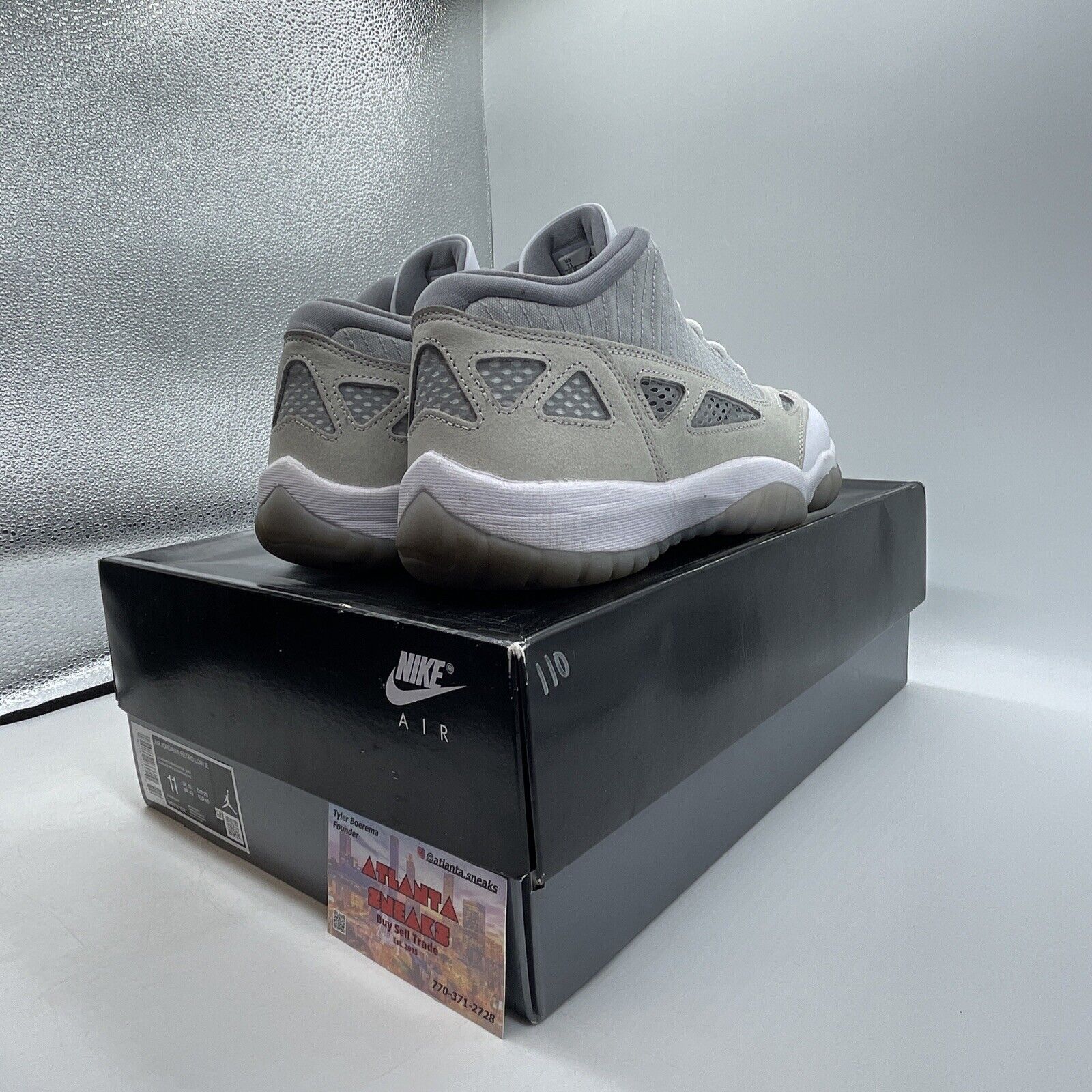 Size 11 - Air Jordan 11 Retro IE Low Light Orewood Brown Grey (919712-102)