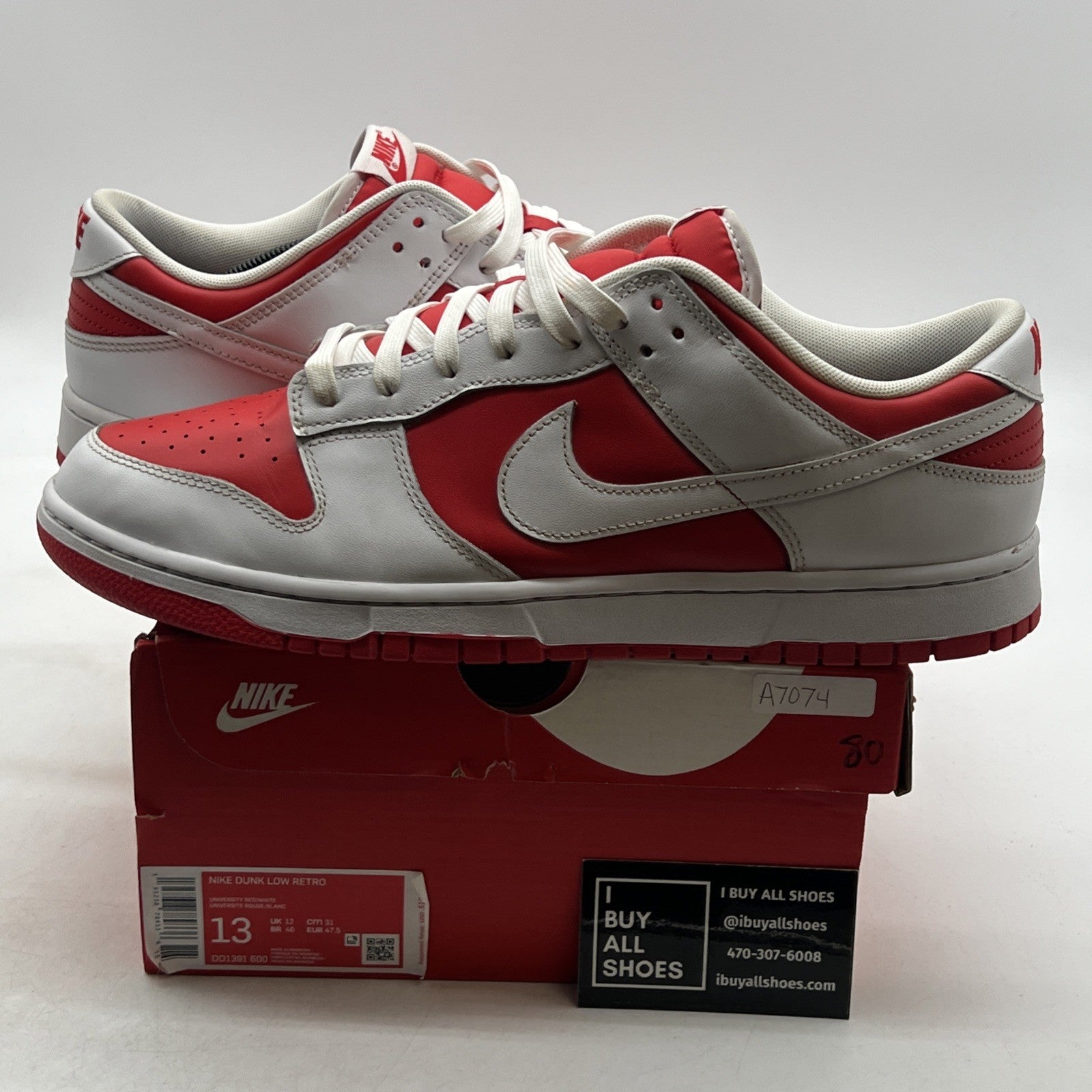 Size 13 - Nike Dunk Low Championship Red (DD1391-600)