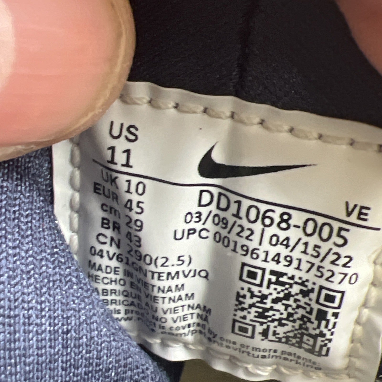 Size 11 - Nike Air Huarache Grey Fog Obsidian (DD1068-005)