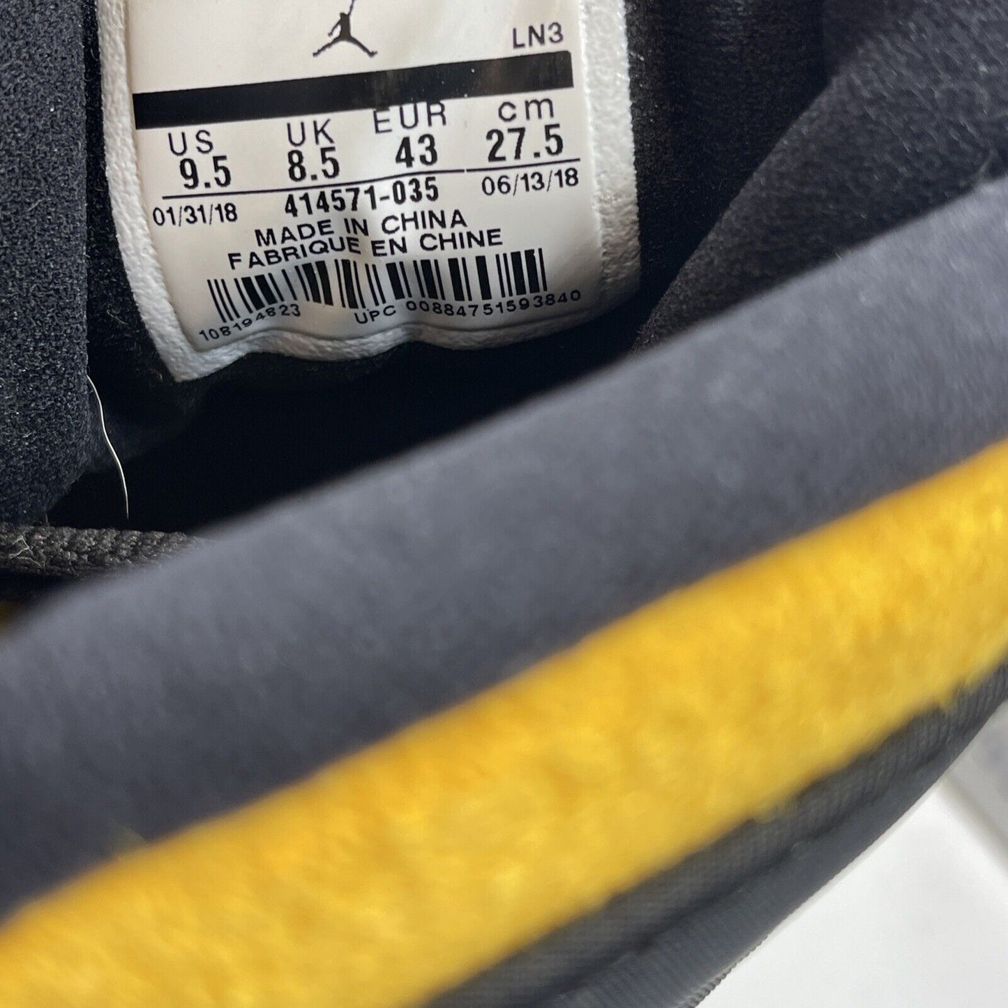 Size 9.5 - Air Jordan 13 Retro B-Grade Melo Class of 2002 Suede (414571-035)