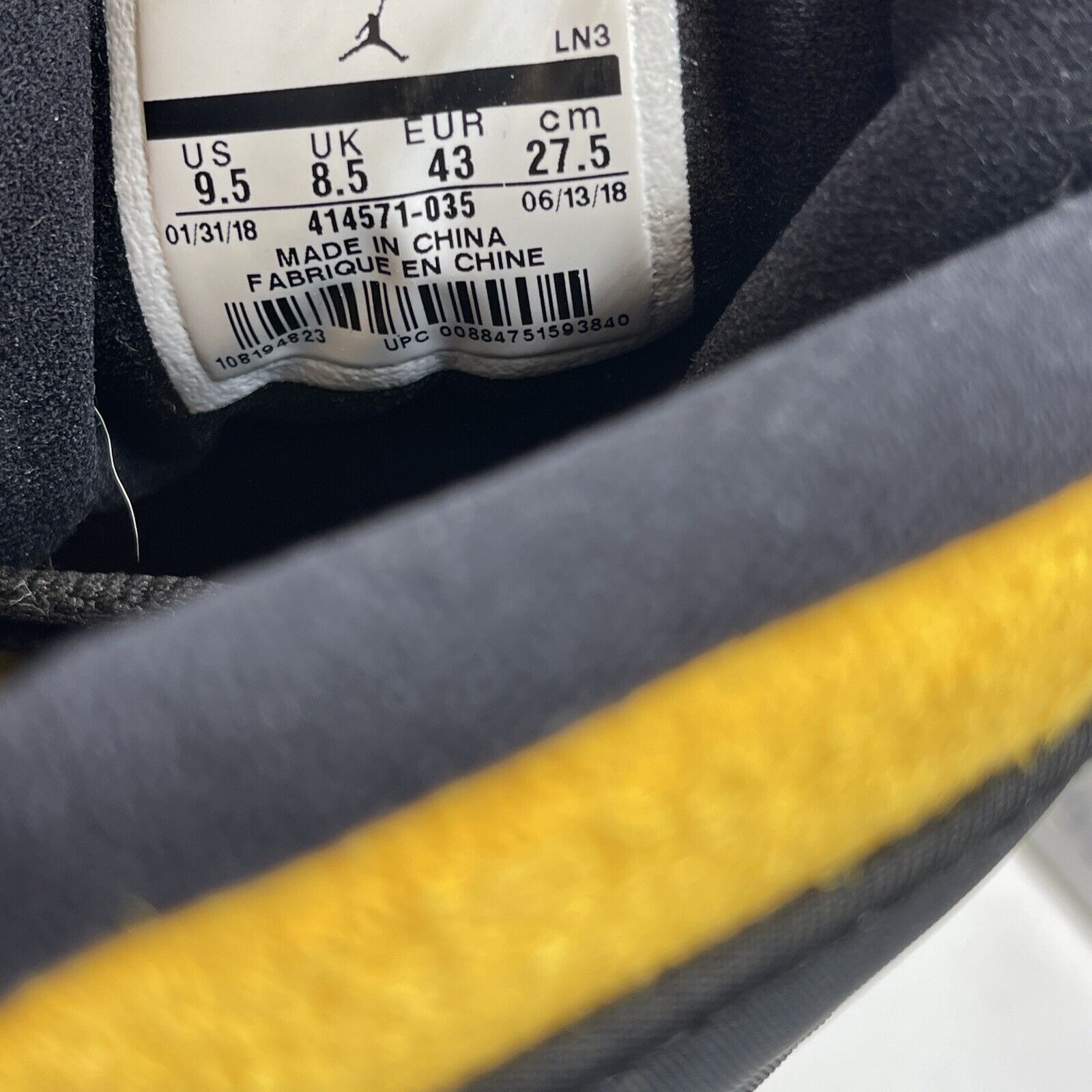 Size 9.5 - Air Jordan 13 Retro B-Grade Melo Class of 2002 Suede (414571-035)