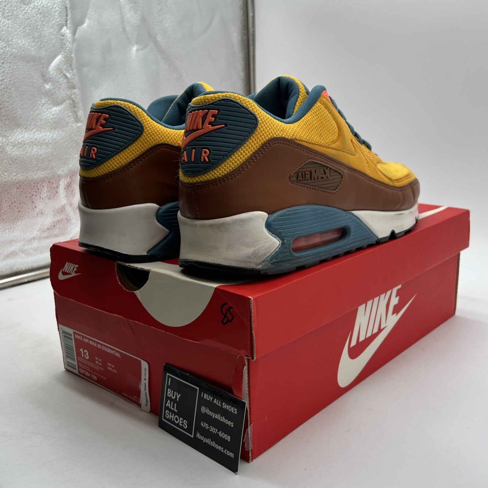 Size 13 - Nike Air Max 90 Essential Gold (537384-700)