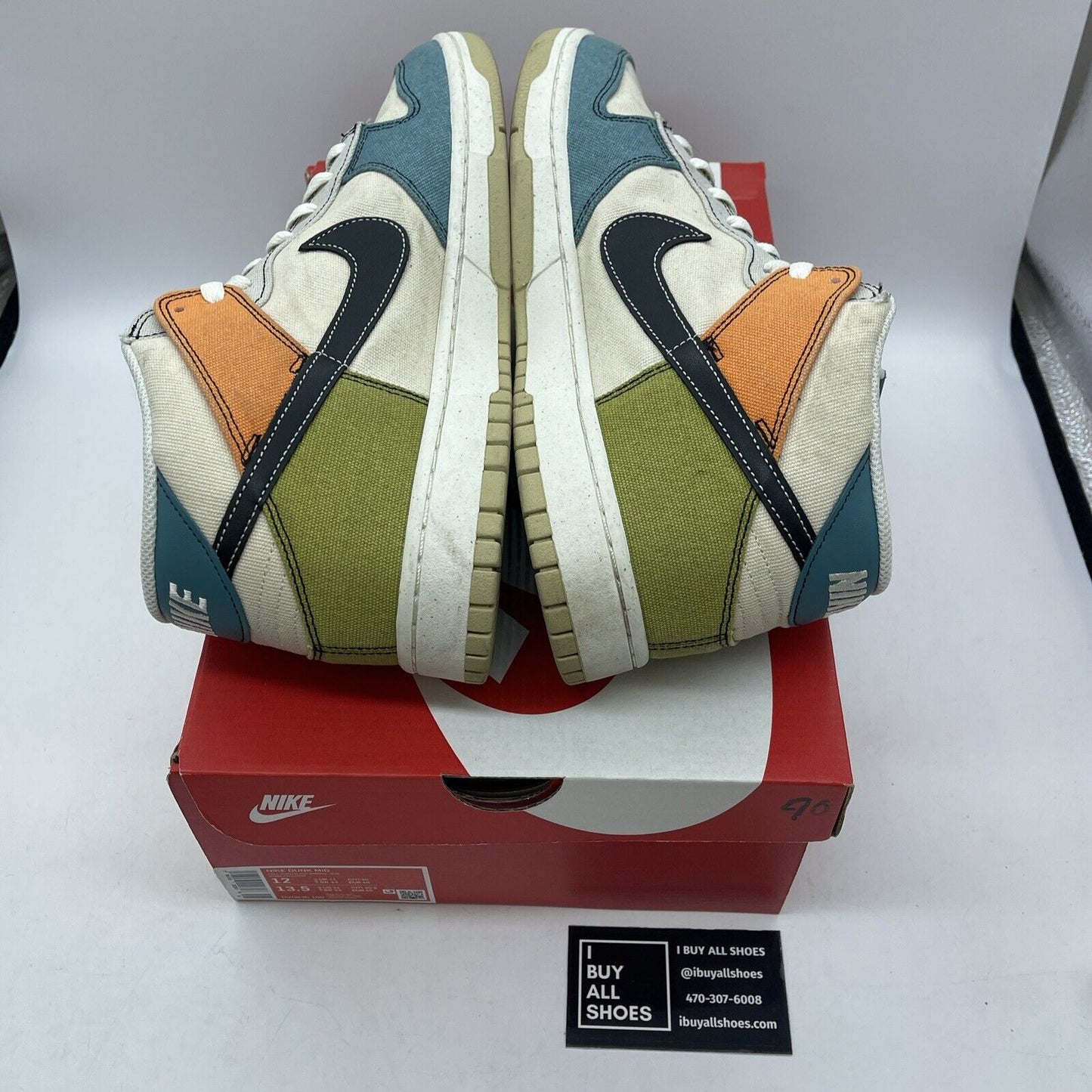 Size 12 - Nike Dunk Mid Plum Coconut Milk Green Suede Leather (DV0830-100)