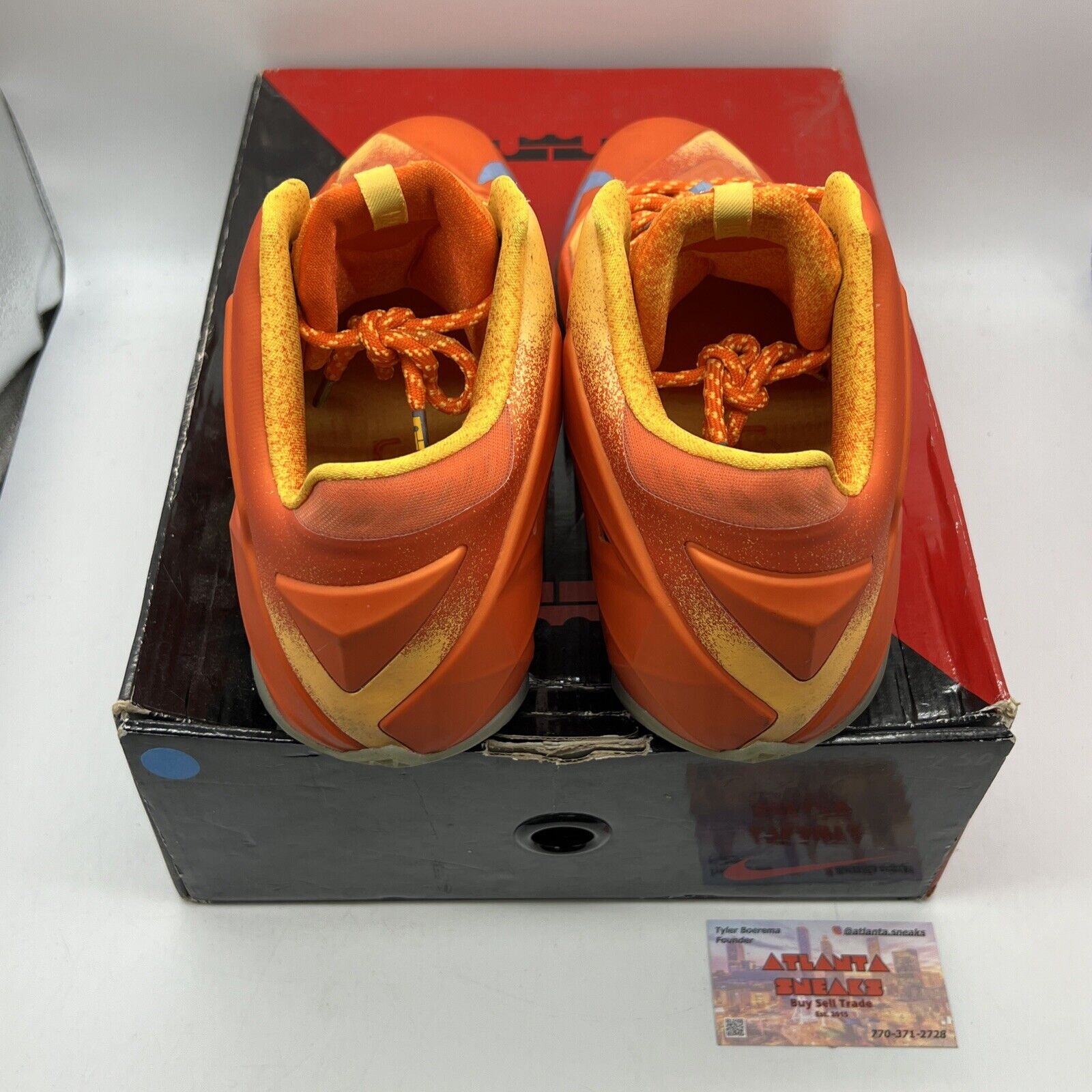 Size 12 - Nike LeBron 11 Preheat Forging Iron Orange (626376-800)