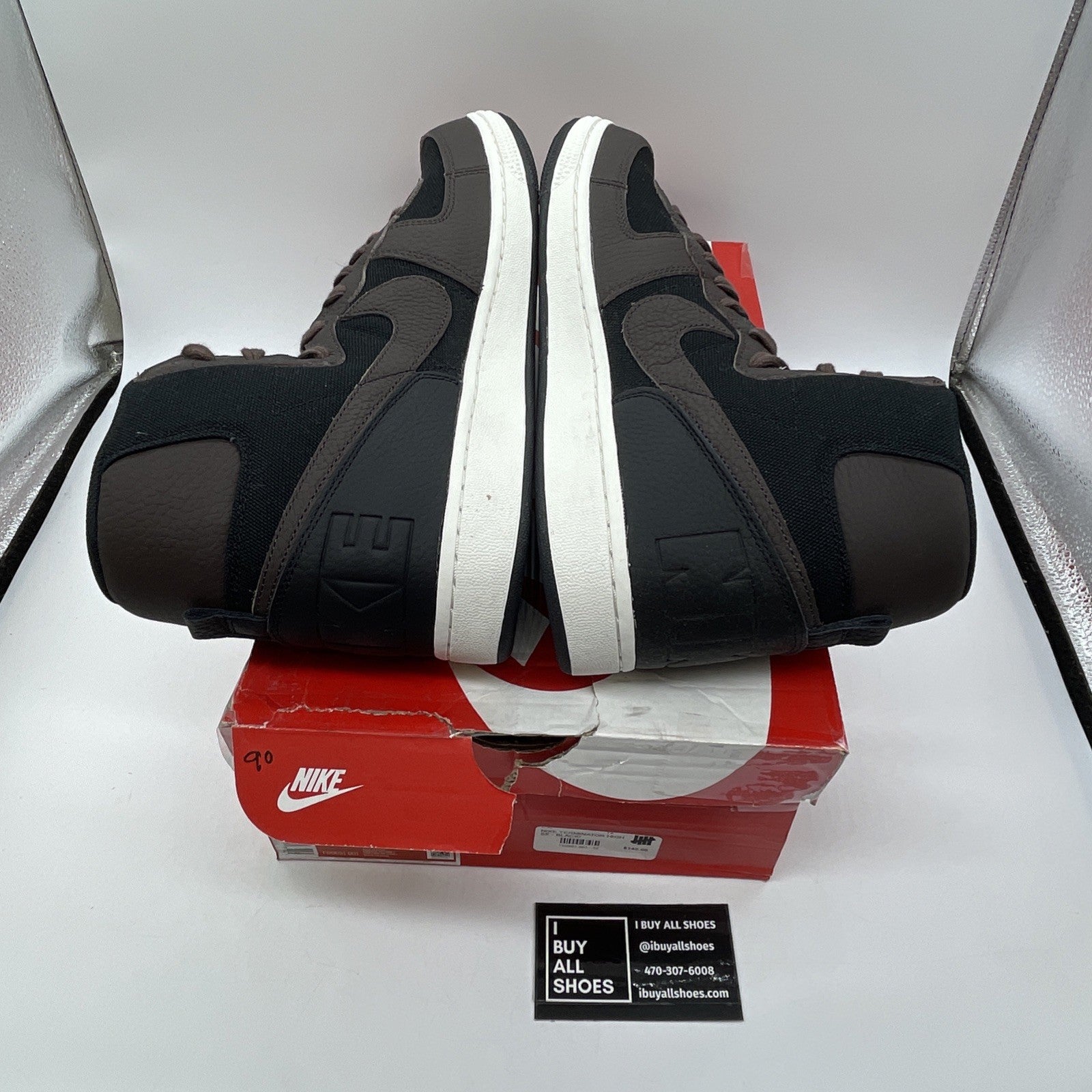 Size 12 - Nike Terminator High Velvet Brown Black Suede Leather (FD0651-001)