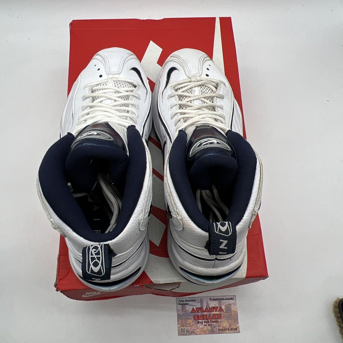 Size 10 - Nike Air Total Max Uptempo Midnight Navy White Leather (CZ2198-100)