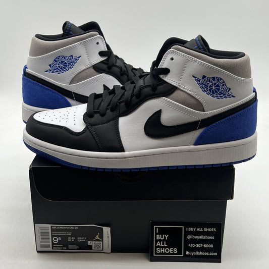 Size 9.5 - Air Jordan 1 SE Mid Royal Black Toe (852542-102)