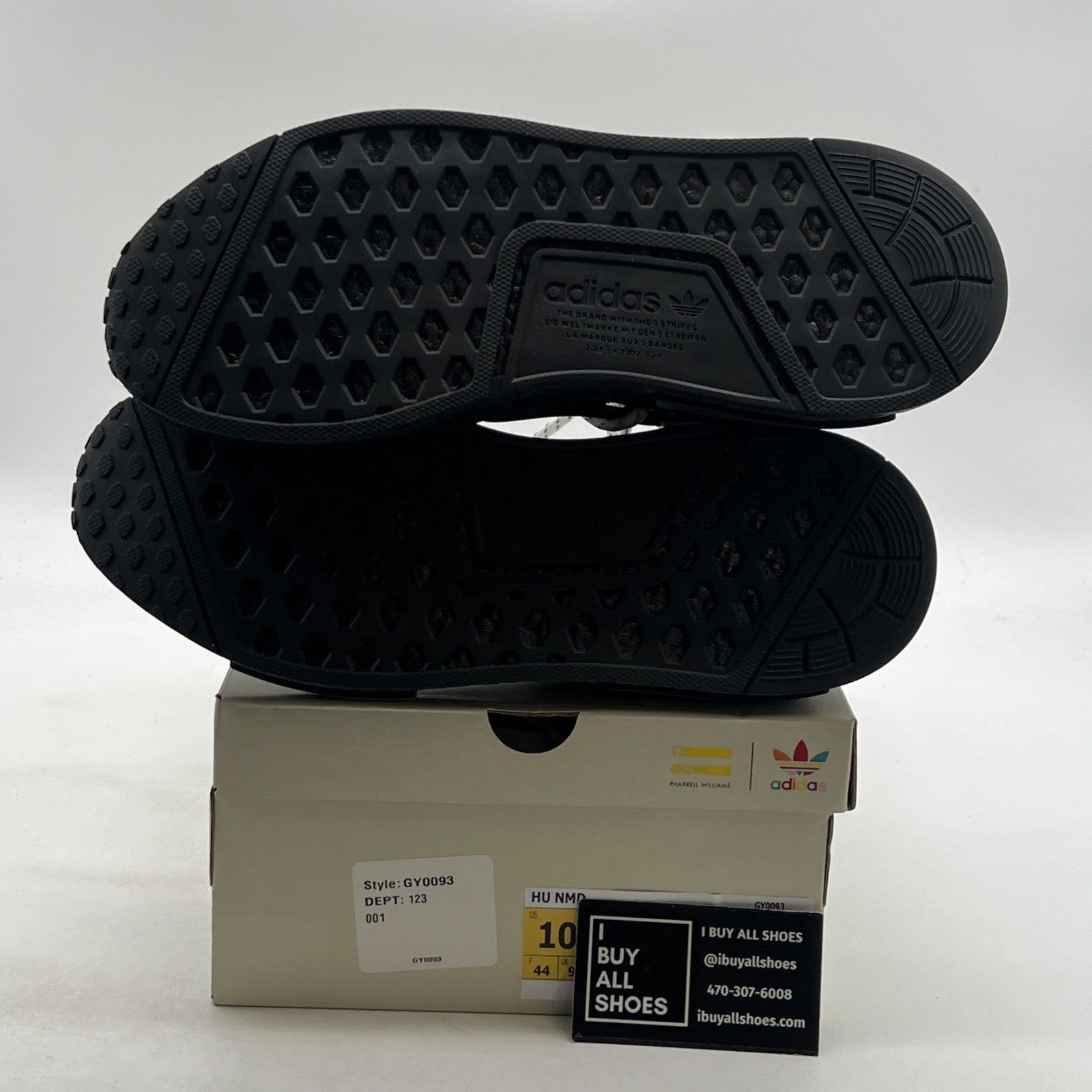 Size 10 - adidas Pharrell x NMD Human Race Black (GY0093)