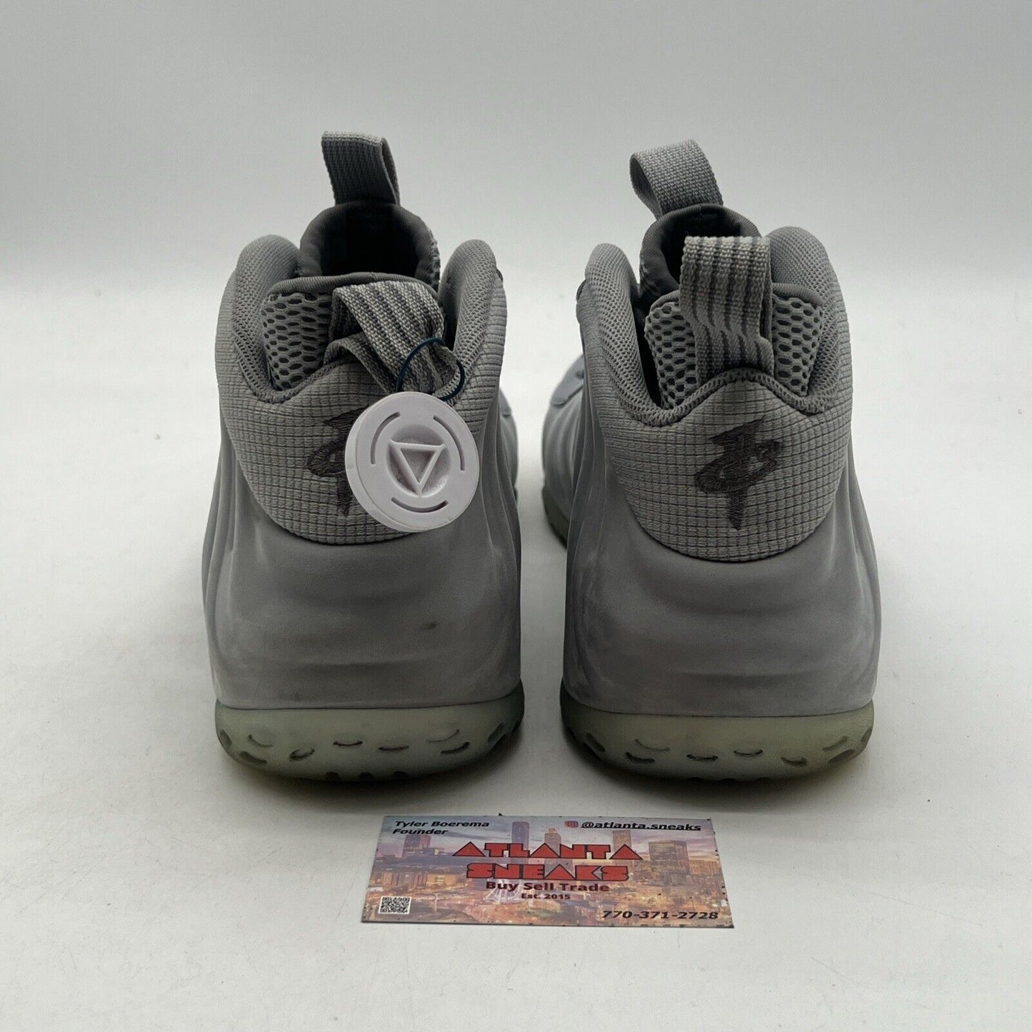Size 11 - NIKE AIR FOAMPOSITE ONE WOLF GREY SUEDE (575420-007)